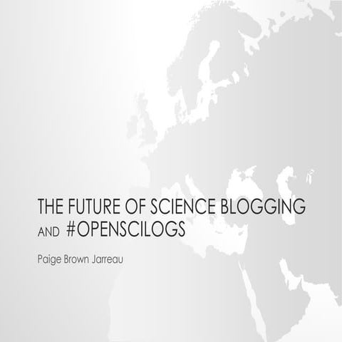 The Future of Science Blogging - One Perspective, #SciLogs14