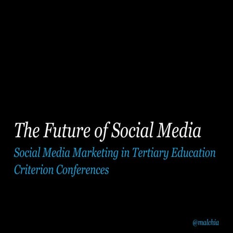 The future of social media