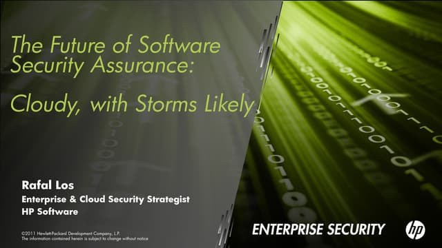 The Future of Software Security Assurance