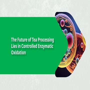 Enzymatic control transforming modern tea processing | PPTX