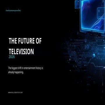 The Future Of Television 2026: Smart TVs, Streaming & Connected ...