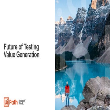 The future of testing - value generation 2021-04-24
