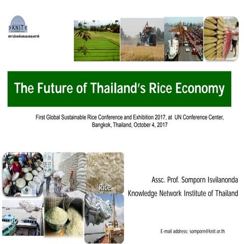 The future of Thailand's rice economy