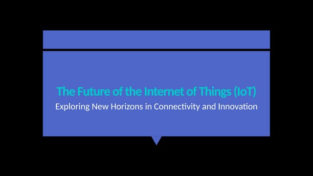 The Future of the Internet of Things (.pptx