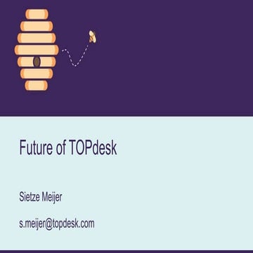 The future of TOPdesk