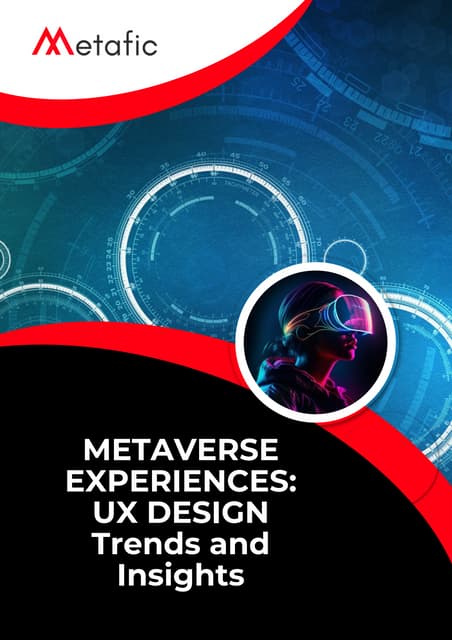 Exploring the role of UX Design in Metaverse