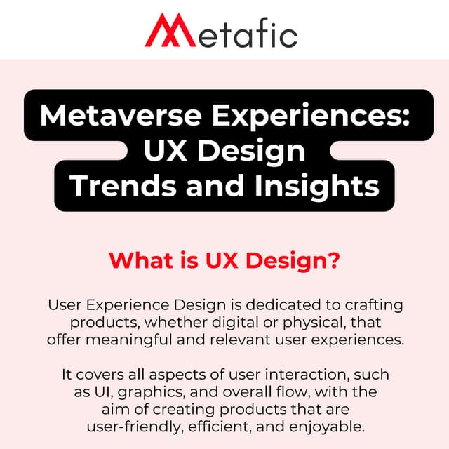 Metaverse Experiences: UX Design Trends and Insights