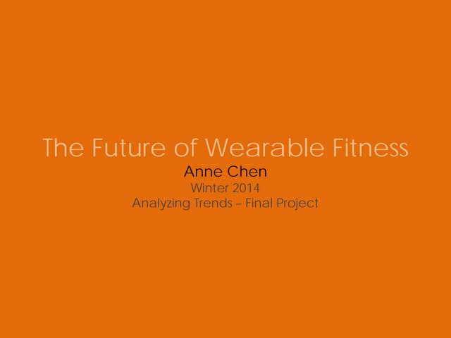 The Future of Wearable Fitness
