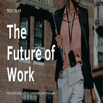 The Future of Work PPT that can be used as an ESL new Vocabulary class ...