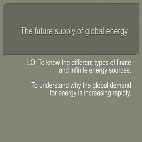Future of Renewable Energy | PPTX