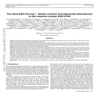 The gaia eso_survey_stellar_content...