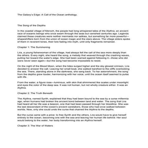 The Galaxy’s Edge- A Call of the Ocean anthology.docx