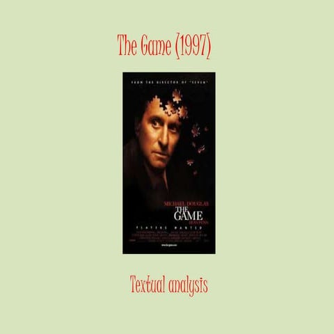 The Game (1997) textual analysis