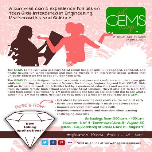 The GEMS Camp 2014