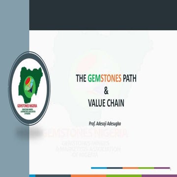 The Nigerian gemstones path and value chain