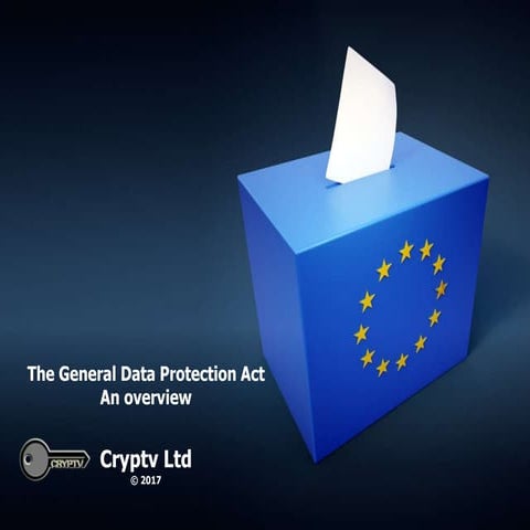 The general data protection act overview