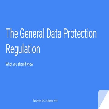 The General Data Protection Regulation (GDPR) in Ireland-What You ...