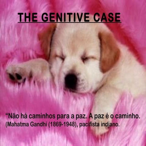 The genitive case ('s)