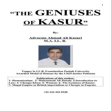 The Geniuses Of Kasur
