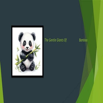 Wildlife of Giant panda | PPTX