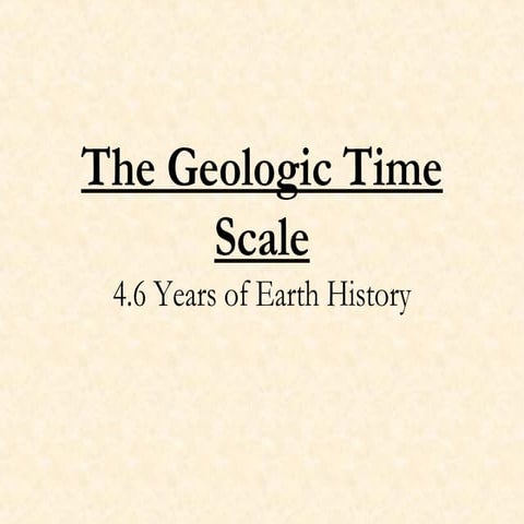 The geologic time scale