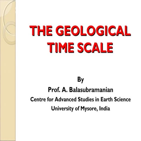 The Geological Time Scale