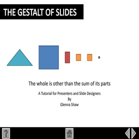 The Gestalt of Slides