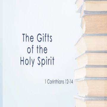 The gifts of the Holy Spirit