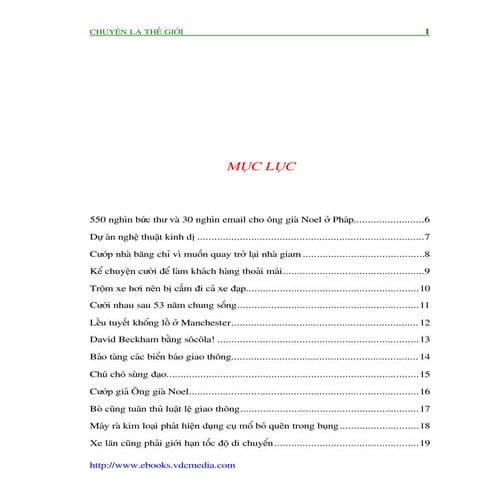 The gioi nhung chuyen la 1