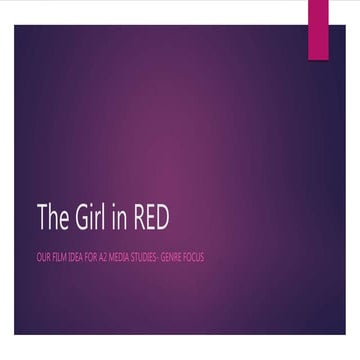 The girl in red