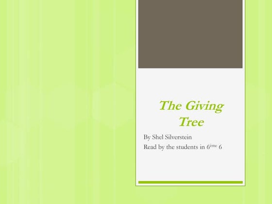 The giving tree | PPT