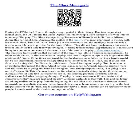The Glass Menagerie Essay