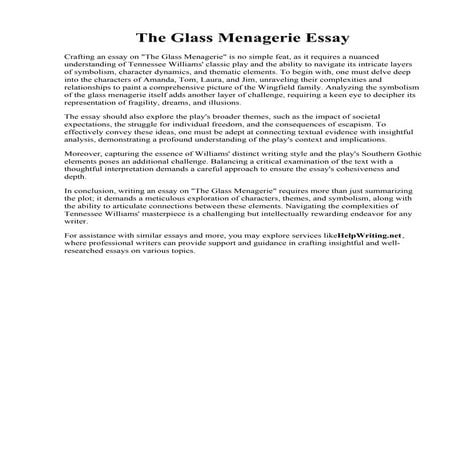 The Glass Menagerie Essay.pdf