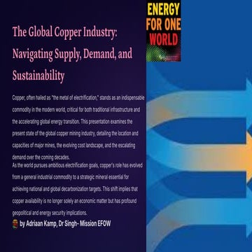 EFOW Publication: The Global Copper Industry: Navigating Supply, Demand, and Sustainability