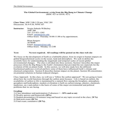 The global environment