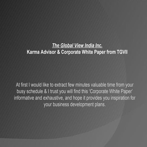 The Global View India Inc