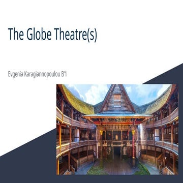 The Globe Theatre  Literature [presentation