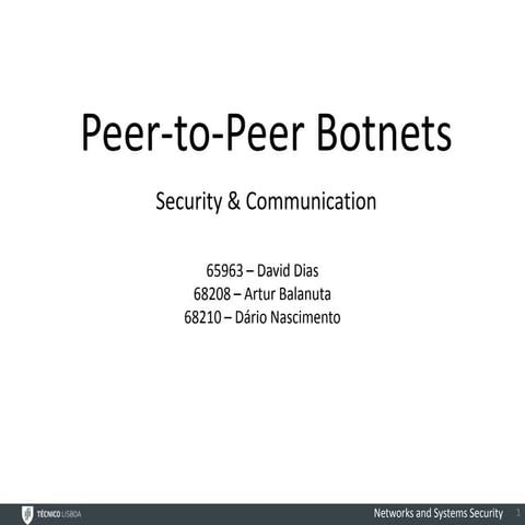 Botnets - Detection and Mitigation | PDF