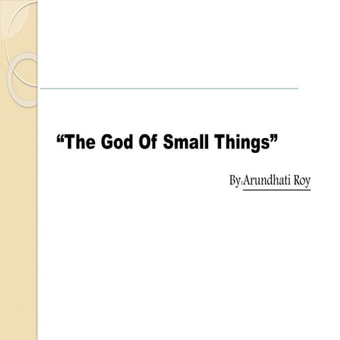 The god of small things