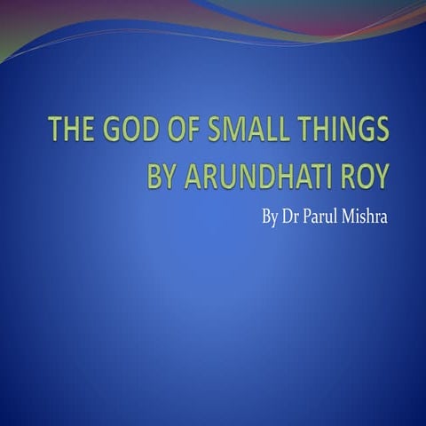 The god of small things