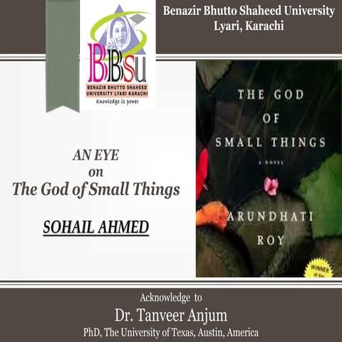 The god of small things by sohail ahmed