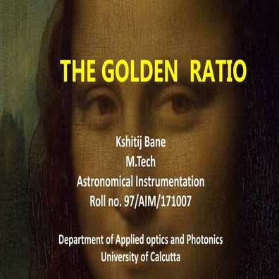 THE GOLDEN RATIO