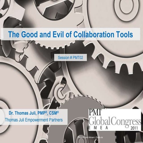 The Good and Evil of Collaboration Tools 