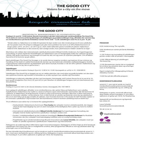 The good city invitation