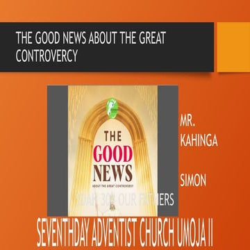 The great controversy | PPTX