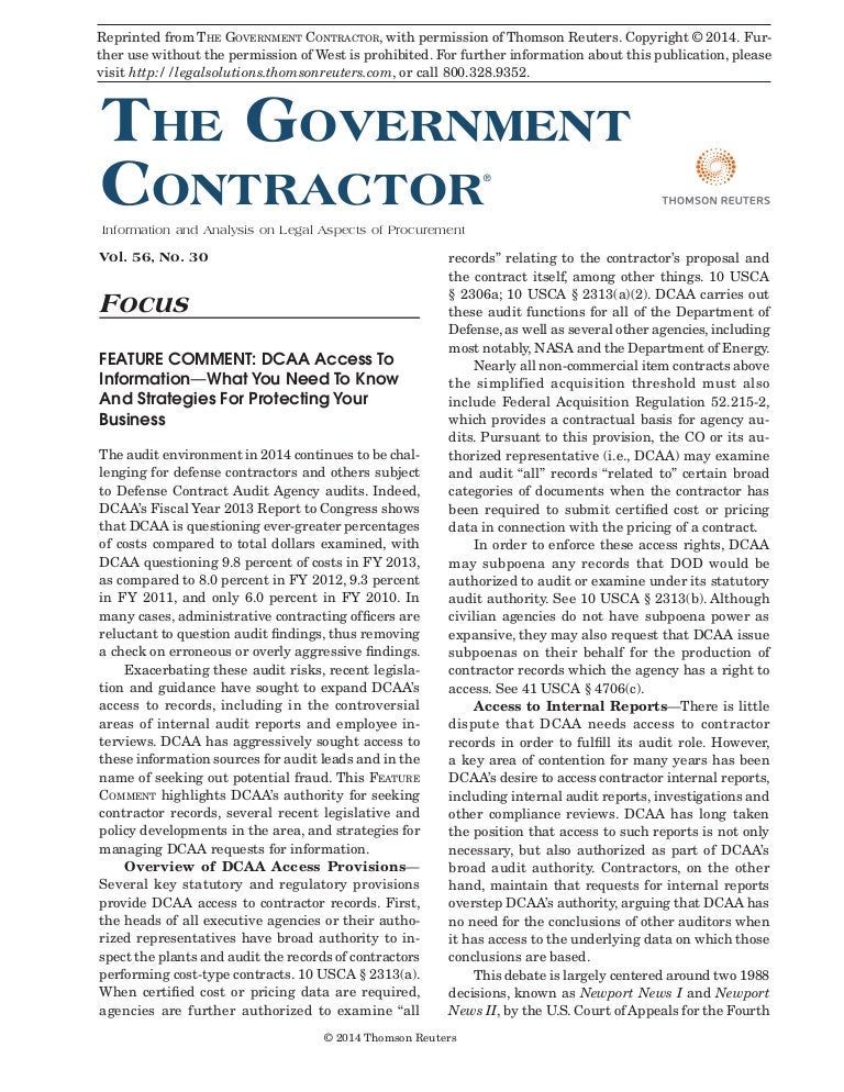 The government contractor