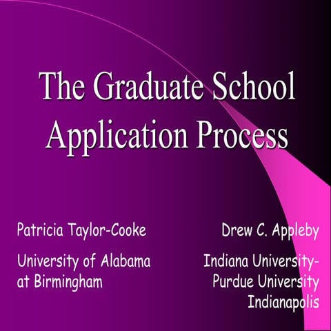 Graduate School Presentation | PPT