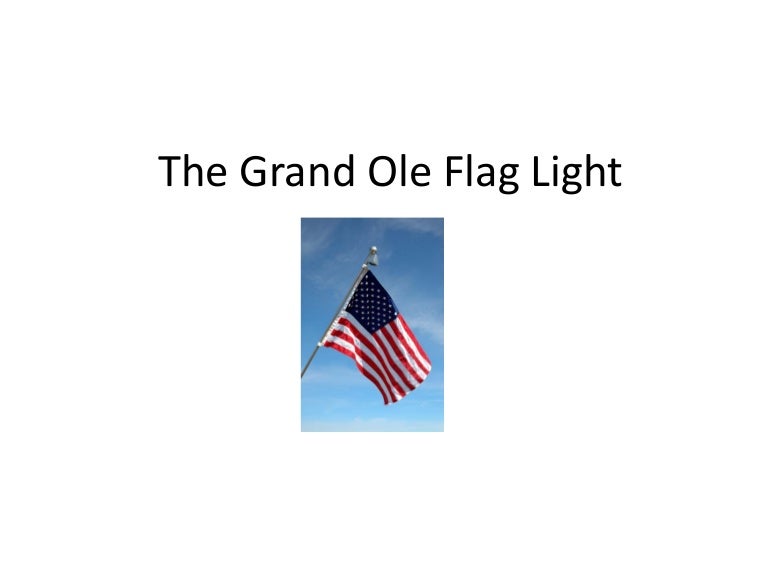 The Grand Ole Flag Light