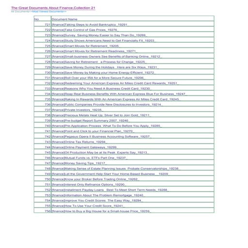Documents About [Credit Card] | PDF