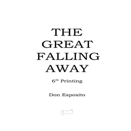 The great falling away